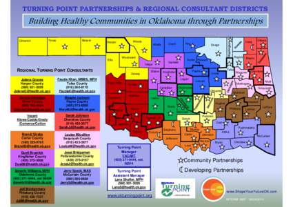 TURNING POINT PARTNERSHIPS & REGIONAL CONSULTANT DISTRICTS  Building Healthy Communities in Oklahoma through Partnerships Cimarron  Texas