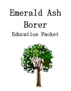 Emerald Ash Borer Education Packet This Booklet was put together with funding from the USDA Forest Service Northeastern Area, State and Private Forestry