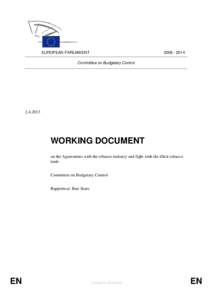 EUROPEAN PARLIAMENT[removed]Committee on Budgetary Control