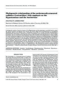 Blackwell Science, LtdOxford, UKZOJZoological Journal of the Linnean Society0024-4082The nean Society of London, 2004? [removed]