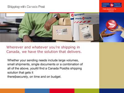 Postal system / Canada Post / Transport Canada / Transport / Mail / Online shopping / Packaging and labeling / Collect on delivery / OnTrac / Business / Express mail / Technology
