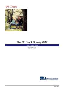 On Track  The On Track Survey 2012 Inner Eastern LLEN LLEN Report