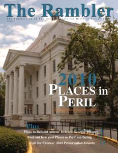 Architectural history / Historic preservation / Georgia Trust for Historic Preservation / Atlanta metropolitan area / National Trust for Historic Preservation / Milledgeville /  Georgia / Atlanta / Rhodes Hall / National Register of Historic Places / Geography of Georgia / Georgia / Geography of the United States