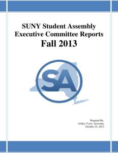 SUNY Student Assembly Executive Committee Reports Fall[removed]Prepared By: