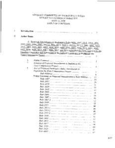 ADVISORY COMMITTEE ON BANKRUPTCY RULES REPORT TO STANDING COMMITTEE MAY 14, 2008 TABLE OF CONTENTS I