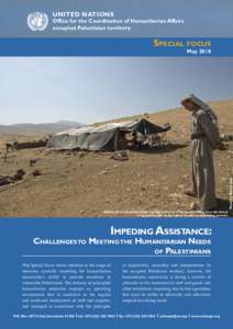 UNITED NATIONS  Office for the Coordination of Humanitarian Affairs occupied Palestinian territory  SPECIAL FOCUS