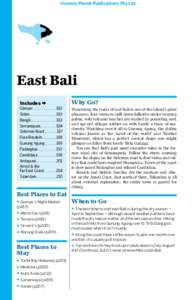 ©Lonely Planet Publications Pty Ltd  East Bali Includes   Gianyar. .  .  .  .  .  .  .  .  .  .  .  . 182