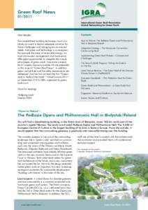 Green Roof News[removed]International Green Roof Association Global Networking for Green Roofs