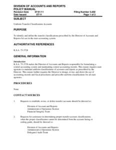 PPM[removed]Uniform Expenditure Classification Expenditure Sub-Object Codes