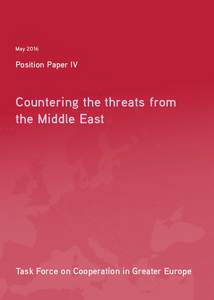MayPosition Paper IV Countering the threats from the Middle East