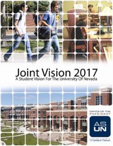 1  Joint Vision 2017 Table of Contents Letter from Eli M. Reilly, ASUN President