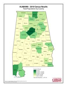 ALABAMA[removed]Census Results Total Population by County Lauderdale Limestone  Jackson