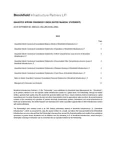 Financial statements / Brookfield Asset Management / Brookfield Infrastructure Partners / Balance sheet / Brookfield Multiplex / Cash flow statement / SFAS 157 / Equity / Valuation / Finance / Accountancy / Business