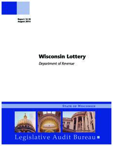 ReportAugust 2014 Wisconsin Lottery Department of Revenue