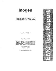 Inogen One-G2 POC Test Results