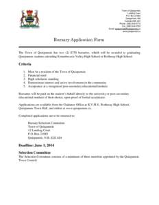 Kennebecasis River / Kennebecasis Valley High School / Quispamsis / Bursary / New Brunswick / Provinces and territories of Canada / Rothesay /  New Brunswick