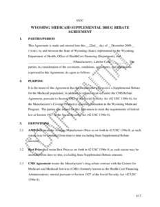 Microsoft Word - Final CMS author clean Wyoming SSDC SR Agreement - Clean Copy _AG  CMS Edit_ doc[removed]doc