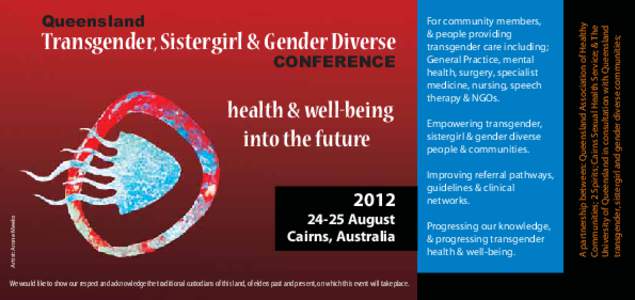 Transgender, Sistergirl & Gender Diverse CONFERENCE health & well-being into the future