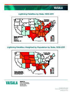 Lightning Fatalities by State, [removed]30