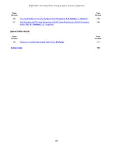 WTQA[removed]16th Annual Waste Testing & Quality Assurance Symposium  Paper Number  Page