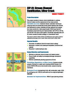 CIP-01  CIP-01: Stream Channel Stabilization, Silver Creek  La