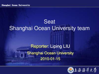 Sou / Chinese culture / Li Ping / Shanghai Ocean University / Liu Liping