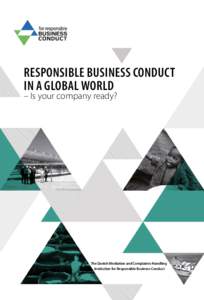 Responsible business conduct in a global world – Is your company ready?  The Danish Mediation and Complaints-Handling