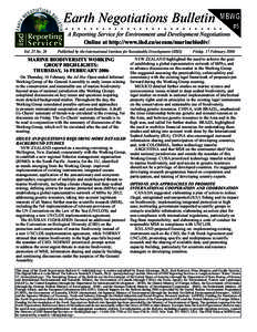 Earth Negotiations Bulletin  COP-10 MBWG  ..........................