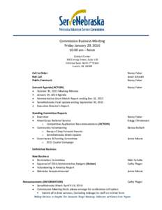 Microsoft Word - January 29, 2016 Agenda DRAFT