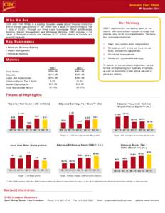 Microsoft PowerPoint - Q4 2014 Investor Fact Sheet.pptx