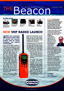 THE  Beacon The JOTRON GROUP Newsletter  In this issue
