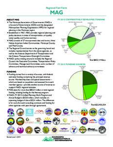 Regional Fast Facts  MAG ABOUT MAG u	The Maricopa Association of Governments (MAG) is