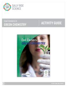 ACTIVITY GUIDE Cool Careers in GREEN CHEMISTRY  ACTIVITY GUIDE