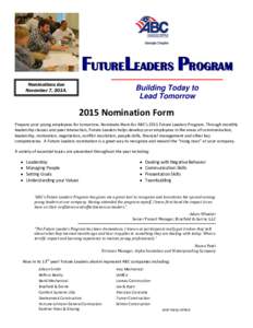 Microsoft Word - Future Leaders 2015 Nomination form