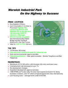 Warwick Industrial Park - On the Highway to Success