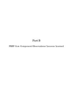 Part B PREP Core Component Observations/Lessons Learned A-4  3.1 Unified Command