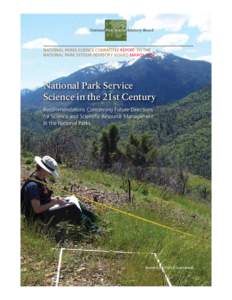 National Park System Advisory Board  NATIONAL PARKS SCIENCE COMMITTEE REPORT TO THE NATIONAL PARK SYSTEM ADVISORY BOARD MARCH[removed]National Park Service