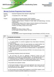 Microsoft Word - Cochrane Programme Grant panel 101210_abbreviated minutes.doc