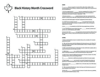 DOWN  Black History Month Crossword 1. __________ Henson escaped to Canada with his wife and four children. After reaching Canada, Henson formed a community where he taught other ex-slaves how to