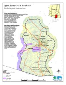 Upper Santa Cruz & Avra Basin Sole Source Aquifer Designated Area