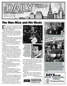 THE CIFF DAY 8 / WEDNESDAY[removed]Sponsored by The Man Mize and His Music Photo: Elaine Manusakis
