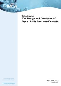 AB Guidelines for The Design and Operation of Dynamically Positioned Vessels