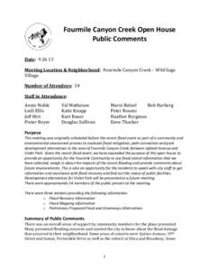 Microsoft Word - Fourmile Canyon Creek Open House public comments