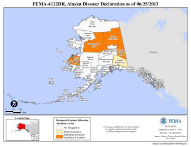 FEMA-4122DR, Alaska Disaster Declaration as of[removed]North Slope Borough Northwest Arctic