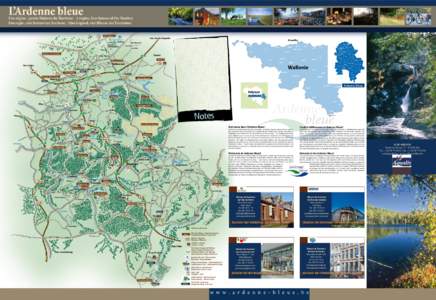 L’Ardenne bleue  Une région , quatre Maisons du Tourisme - A region, four houses of the Tourism Een regio , vier huizen van Toerisme - Eine Gegend, vier Häuser des Tourismus 3 Frontières