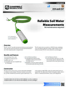 COMPONENT  253 and 257 Soil Matric Potential Blocks