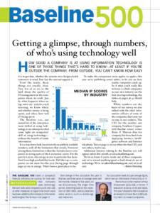 Baselıne500 Getting a glimpse, through numbers, of who’s using technology well H