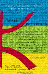 Tiddukla Tadelsant Tamazight deg Marikan Amazigh Cultural Association in America ACAA- MidWest Region will Commemorate