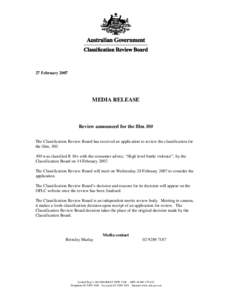 New Zealand culture / Motion picture rating systems / Australian Classification Board / Office of Film and Literature Classification / Censorship / Censorship in Australia / Censorship in New Zealand