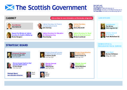 Scottish Executive Senior Management Structure